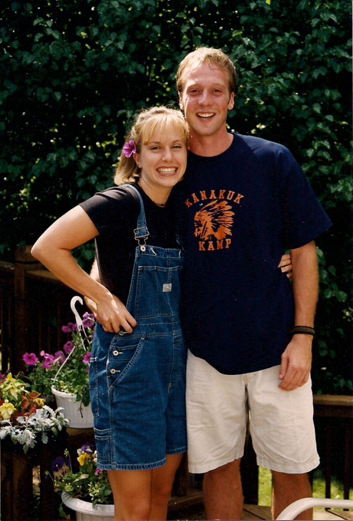 1999: Rocking the short overalls and a hottie on my arm. 